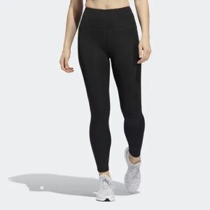 Adidas Women's Black Long Tight High Rise Leggings M - New